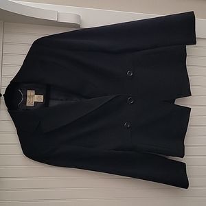 Boutique Essentials Black Tailored Jacket Sz 6